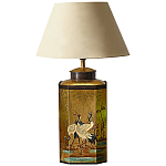 Настольная лампа Шинуазри с абажуром Golden Garden Chinoiserie Table Lamp варинант исполнения - 1 | Loft Concept в Краснодаре