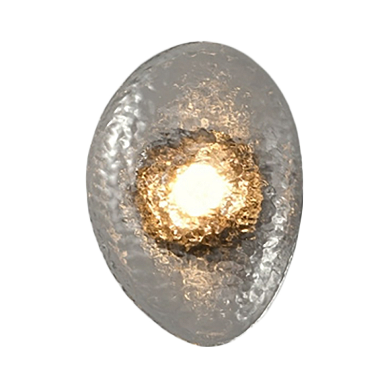 Бра LINDIS FROST LONG WALL 1 лампа Прозрачное стекло Прозрачный (Transparent) Черный в Краснодаре | Loft Concept 