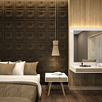 Гипсовая 3D Панель M-106 варинант исполнения - 1 | Loft Concept в Краснодаре