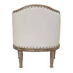 Кресло низкое с мягкой обивкой из льна на 4-х деревянных ножках Emile Armchair beige варинант исполнения - 2 | Loft Concept в Краснодаре