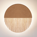 Бра круглое натуральная пробка с бахромой Natural Cork варинант исполнения - 3 | Loft Concept в Краснодаре