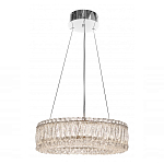 Люстра подвесная круглая из прозрачного хрусталя с корпусом из металла цвета хром Selfsufficient варинант исполнения - 1 | Loft Concept в Краснодаре