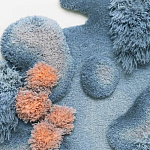 Тканый вручную Большой абстрактный гобелен Frost Forest варинант исполнения - 1 | Loft Concept в Краснодаре