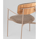 Стул Doe с подклокотниками коричневый варинант исполнения - 3 | Loft Concept в Краснодаре