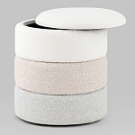 Пуф Three Colors в ткани букле из трех цветов  варинант исполнения - 3 | Loft Concept в Краснодаре