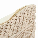 Чехол на подушку с макраме бежевого цвета Macrame варинант исполнения - 3 | Loft Concept в Краснодаре