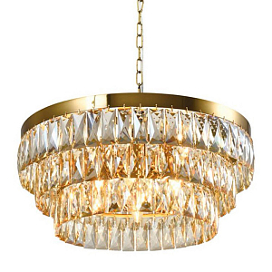 Люстра с хрустальным плафоном LUNET Bronze