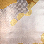 Обои ручная роспись в стиле Арт-деко Namban Colourway SC-290 on Deep Rich Gold gilded paper варинант исполнения - 2 | Loft Concept в Краснодаре