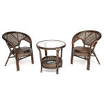 Комплект уличной мебели Angela Dark Brown варинант исполнения - 1 | Loft Concept в Краснодаре