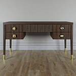 Письменный стол с 4-мя ящиками Elsa Dreams Walnut варинант исполнения - 5 | Loft Concept в Краснодаре