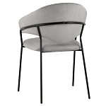 Серый стул с обивкой из искусственной замши Alexis варинант исполнения - 5 | Loft Concept в Краснодаре