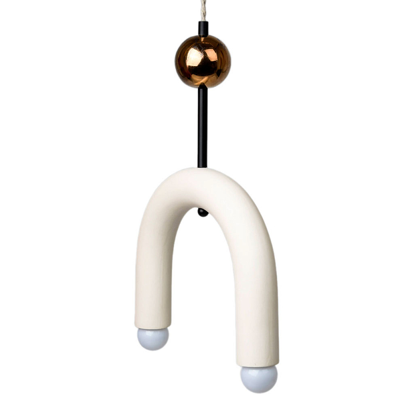 Подвесной светильник MOROSHKA arc [white] Белый Бронза в Краснодаре | Loft Concept 