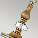 Люстра подвесная цвета латунь с прозрачным овальным стеклянным плафоном Hinkley варинант исполнения - 8 | Loft Concept в Краснодаре