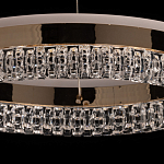 Люстра в виде кольца золотого цвета с прозрачными вставками Radiant Rail варинант исполнения - 8 | Loft Concept в Краснодаре