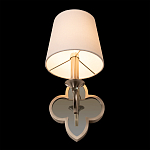 Бра с белым текстильным абажуром и фигурным основанием с зеркальной вставкой Vitorino варинант исполнения - 23 | Loft Concept в Краснодаре