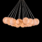 Люстра подвесная круглая с сферическими плафонами из натурального камня Glowing Spheres варинант исполнения - 2 | Loft Concept в Краснодаре