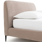 Кровать с обивкой велюр Hazel Velour Beige Bed варинант исполнения - 5 | Loft Concept в Краснодаре