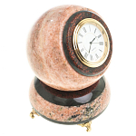 Часы настольные в виде шара из натурального камня Ball Stone Clock варинант исполнения - 2 | Loft Concept в Краснодаре