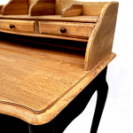 Стол-бюро из массива березы с 5-ю ящиками в стиле прованс Vintage варинант исполнения - 4 | Loft Concept в Краснодаре