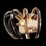 Бра золотого цвета с изогнутыми хрустальными элементами Radiant Ribbons варинант исполнения - 3 | Loft Concept в Краснодаре