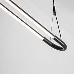 Светодиодная люстра Black LED Circle and Oval Lamp варинант исполнения - 4 | Loft Concept в Краснодаре