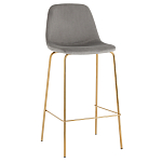 Барный стул на золотистых ножках VENDRAMIN Grey варинант исполнения - 1 | Loft Concept в Краснодаре