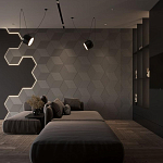 Гипсовая 3D Панель M-52 варинант исполнения - 1 | Loft Concept в Краснодаре