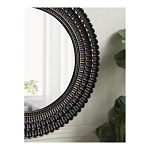 Зеркало круглое с текстурированным дизайном рамы Helios варинант исполнения - 6 | Loft Concept в Краснодаре