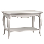 Стол журнальный белый из массива бука с полкой в стиле прованс White Provence варинант исполнения - 1 | Loft Concept в Краснодаре