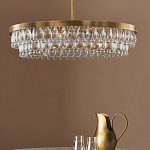 Люстра круглая с подвесками в форме стеклянных капель Glass Rain варинант исполнения - 3 | Loft Concept в Краснодаре