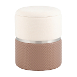 Пуф Mauldine с ящиком светло-коричневый с экокожей варинант исполнения - 1 | Loft Concept в Краснодаре