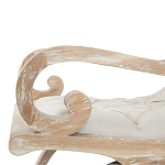 Кресло-качалка с мягкой обивкой из льна Ella Armchair beige варинант исполнения - 3 | Loft Concept в Краснодаре