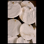 Люстра трехъярусная с подвесками из округлых элементов Cryptocrystalline Stone варинант исполнения - 3 | Loft Concept в Краснодаре