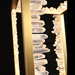 Настольная лампа прямоугольная с декоративными элементами в виде кристаллов Smooth Shine варинант исполнения - 3 | Loft Concept в Краснодаре