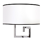 Бра с белым овальным абажуром с черной окантовкой Natural Concepts варинант исполнения - 1 | Loft Concept в Краснодаре