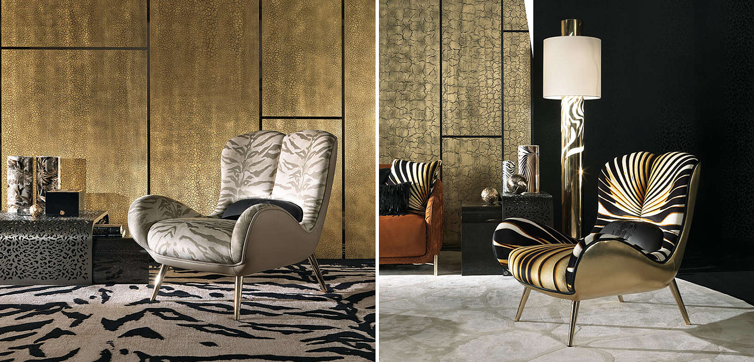 Дизайнерское Кресло Tifnit Armchairs стиль Roberto Cavalli III Дизайнерское Кресло Tifnit Armchairs стиль Roberto Cavalli III - Loft-Concept в Краснодаре