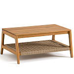 Стол журнальный для сада из акации Breathe Nature варинант исполнения - 1 | Loft Concept в Краснодаре