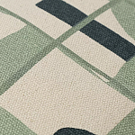 Подушка декоративная зеленого цвета с геометрическим рисунком Divine Abstractions варинант исполнения - 2 | Loft Concept в Краснодаре