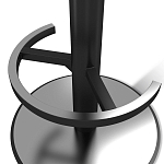 Барный стул вращающийся со спинкой и подлокотниками Douglas Rhombus Синий Велюр варинант исполнения - 4 | Loft Concept в Краснодаре