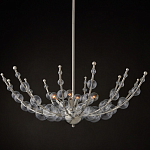 Люстра  с круглыми прозрачными шарами на серебряном каркасе Silver Stalk варинант исполнения - 4 | Loft Concept в Краснодаре