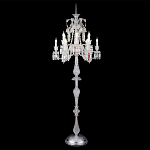 Торшер с 12-ю белыми текстильными абажурами и хрустальными подвесками Lustre Reverie варинант исполнения - 4 | Loft Concept в Краснодаре