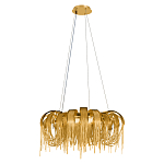 Люстра круглая подвесная с металлическими дугами и длинными цепочками 80 см Atlantis Chain варинант исполнения - 10 | Loft Concept в Краснодаре