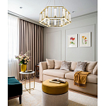 Люстра в форме шестиугольника с хрустальным декором Agace Crystal Chandelier варинант исполнения - 2 | Loft Concept в Краснодаре