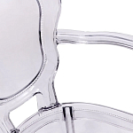 Прозрачный стул с подлокотниками LOUIS GHOST CHAIR Grey варинант исполнения - 7 | Loft Concept в Краснодаре