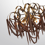 Люстра подвесная с переплетенными металлическими лентами и цепочками Atlantis Chain варинант исполнения - 3 | Loft Concept в Краснодаре