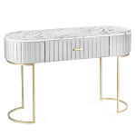 Консоль овальная на золотистых фигруных ножках Wall Console варинант исполнения - 1 | Loft Concept в Краснодаре