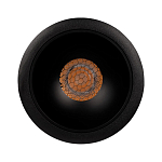 Встраиваемый спот светодиодный круглый черного цвета с углублением Ombra Lux  варинант исполнения - 2 | Loft Concept в Краснодаре