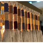 Люстра квадратная плетеная с бахромой Wicker Square Chandelier with Tassels варинант исполнения - 5 | Loft Concept в Краснодаре