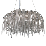 Люстра круглая подвесная с металлическими дугами и длинными цепочками 80 см Atlantis Chain варинант исполнения - 7 | Loft Concept в Краснодаре