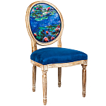 Стул из натурального бука с цветочным принтом Impressionism in Art варинант исполнения - 2 | Loft Concept в Краснодаре